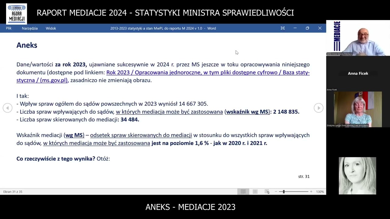 MEDIACJE 2023 statystyka