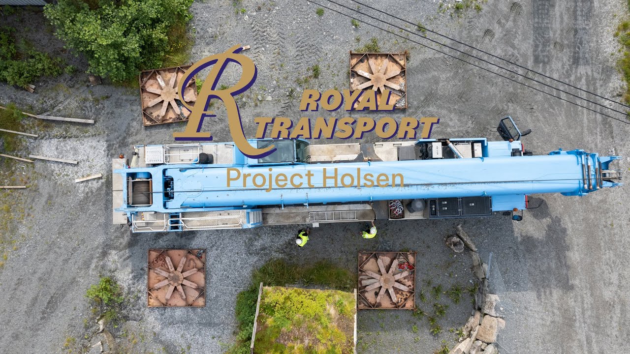 Royal Transport AS heavy transport and lifting operation in Førde