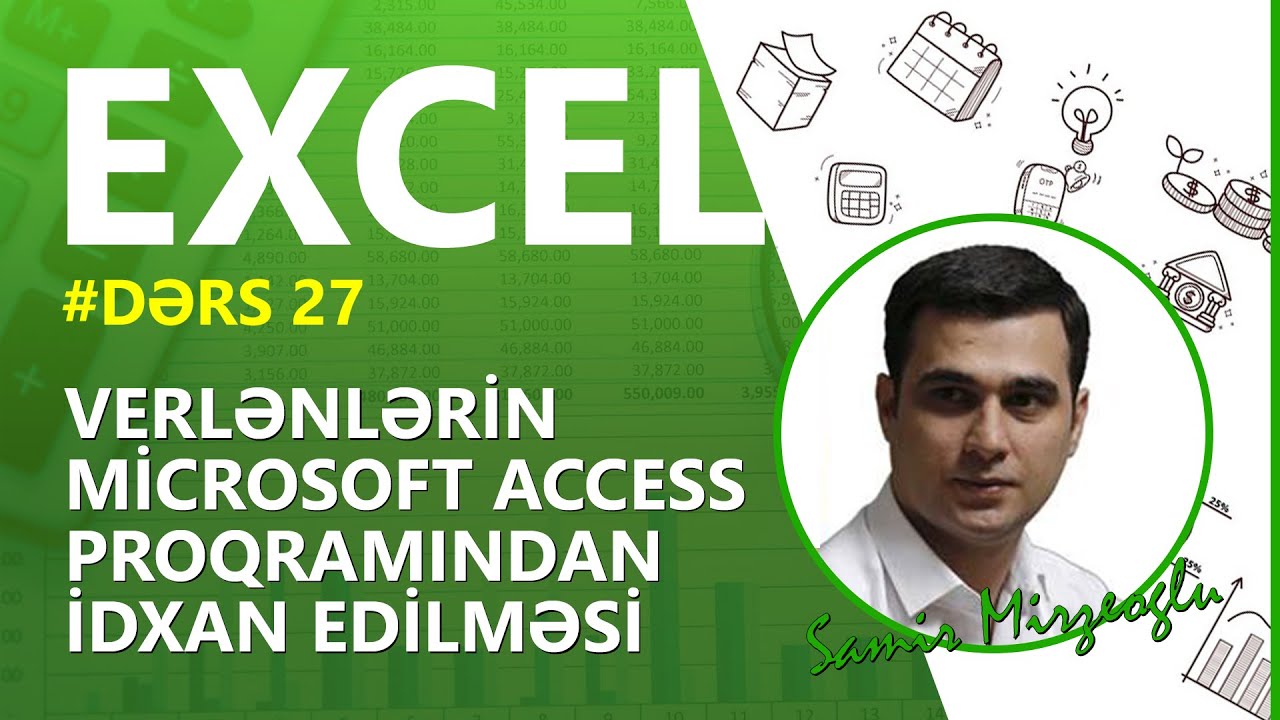 #Exceldərsləri | Dərs 27 | Verilənlərin Microsoft Access proqramından idxal edilməsi
