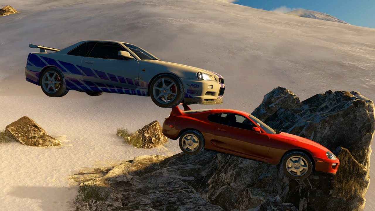 Forza Blizzard Mountain - Part 9 - PAUL WALKER'S R34 MANEUVER