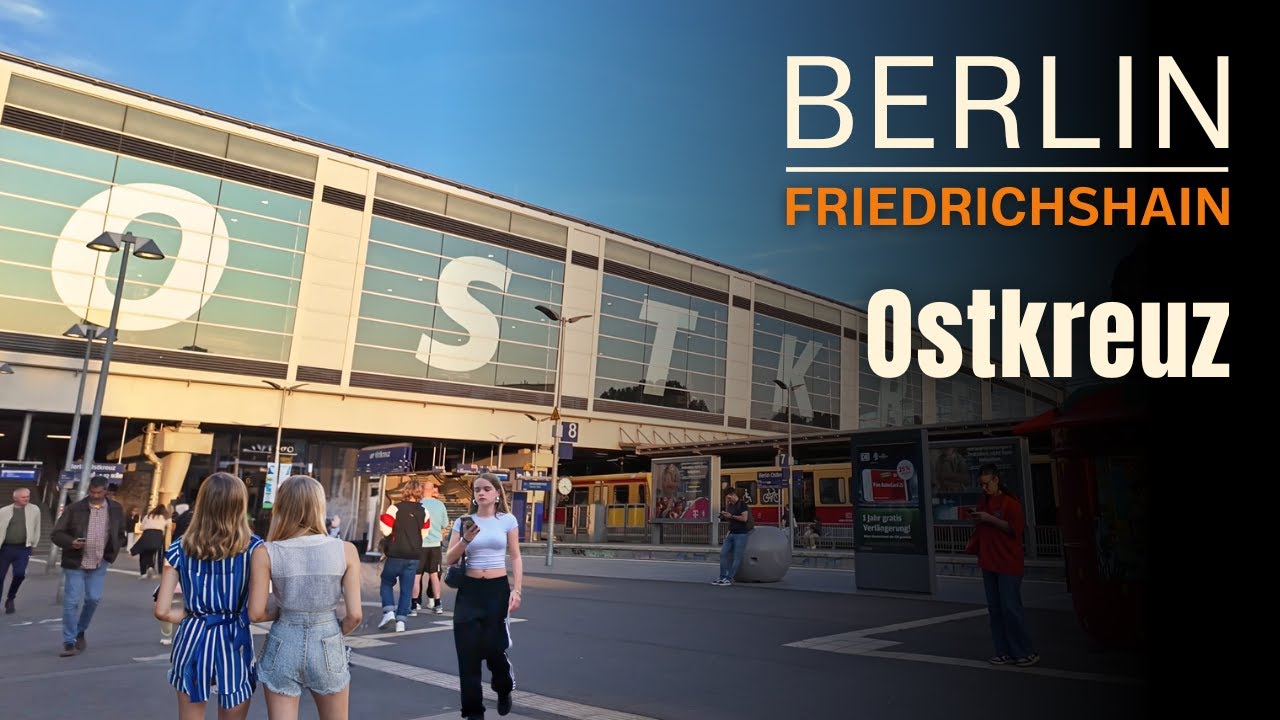 Berlin Ostkreuz: Chill Out Place and Restaurant Hotspot | Berlin Walking Tour | 4K