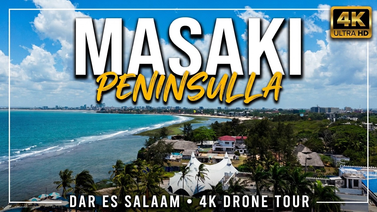 MASAKI, DAR ES SALAAM | Toure Drive & Coco Beach 4K Drone Tour
