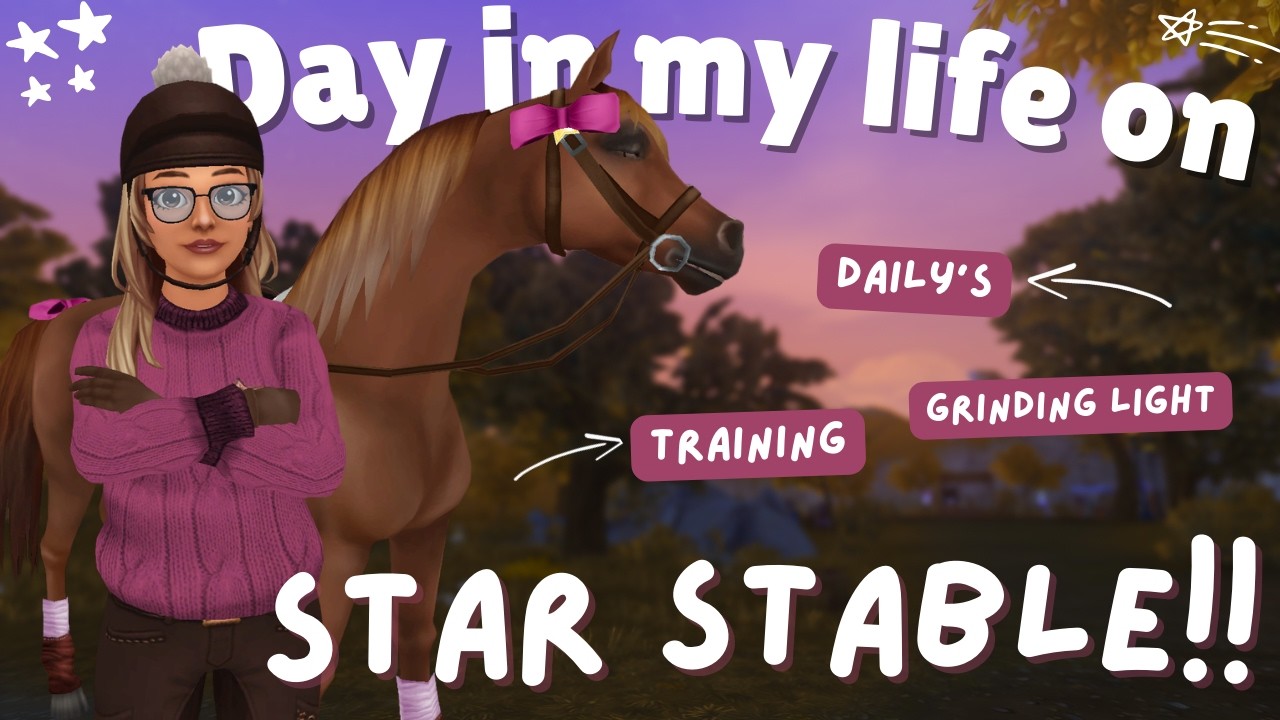 What I do in a day on Star Stable!! 💫🤍