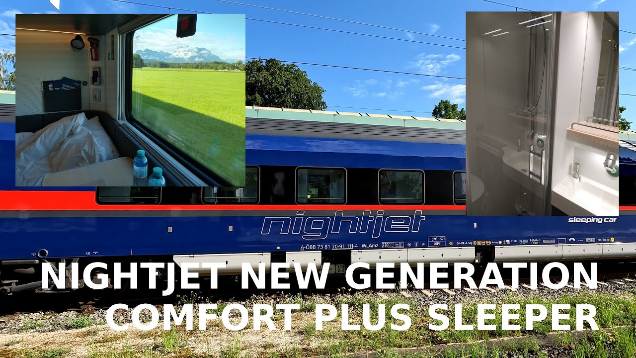 Nightjet New Generation from Wien Hauptbahnhof to Bregenz, in Comfort Plus Single Compartment.