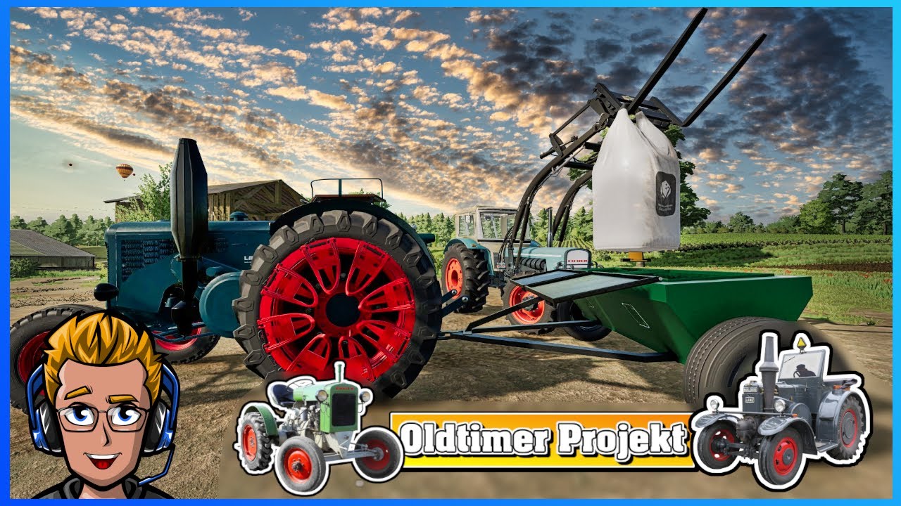 LS22 Oldtimer Projekt 4 | Mit dem Lanz D4016 kalk streuen | The Old Stream Farm | LS22 Oldtimer Mods