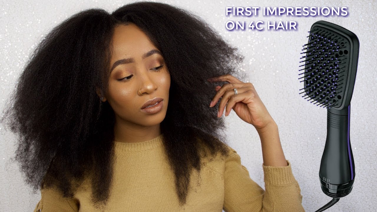 Worth The Hype? Testing a Brush Blow dryer on 4c Natural Hair | FIRST IMPRESSIONS