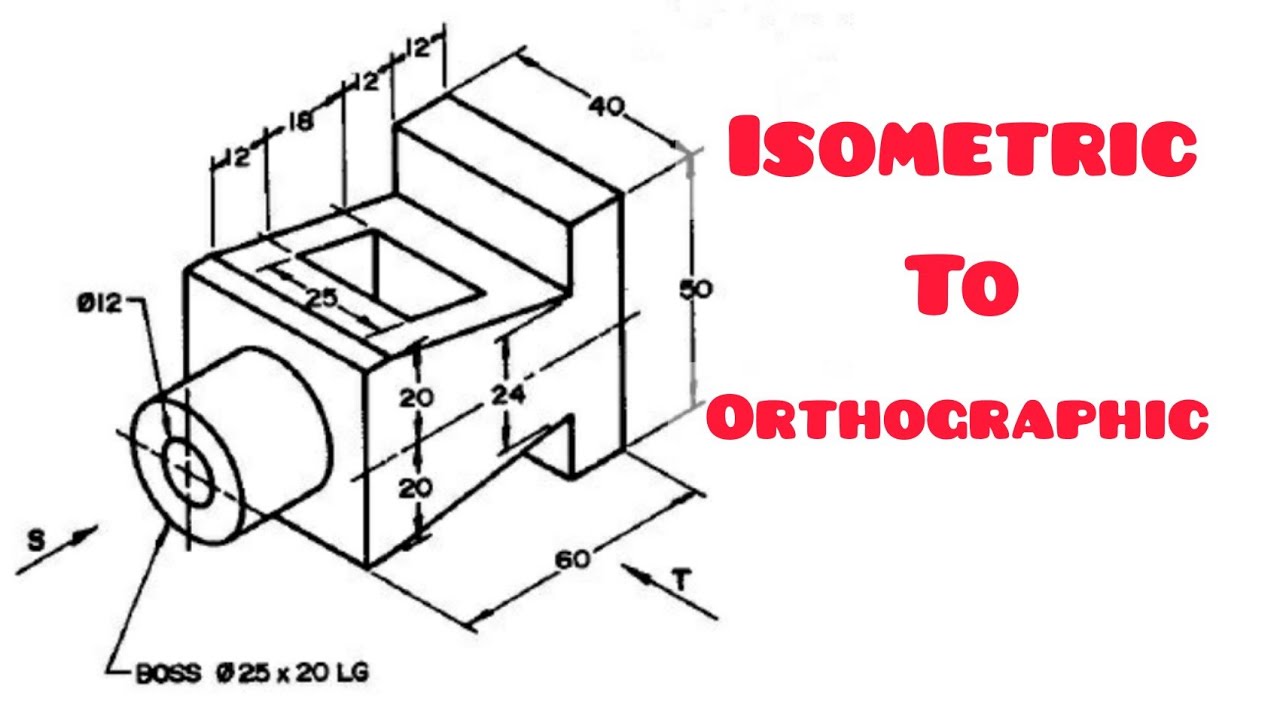 Orthographic projection in | Technical drawing | Engineering drawing