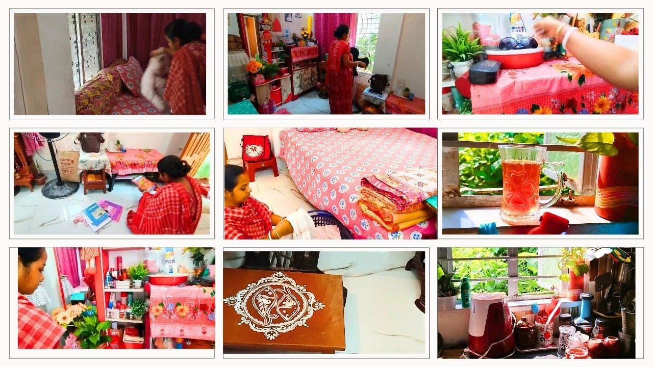 সংসারের কাজ গুছিয়ে পরিপাটি করে করে নিলাম, ✅ #home organisation #kajolerdinratri #plantlove #diy🪴