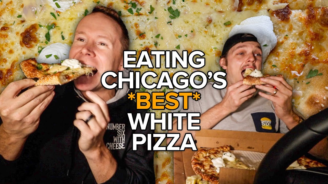 The *BEST* White Pizza in Chicago | Zazas Pizzeria's Garlic Cream & Whipped Ricotta Pie