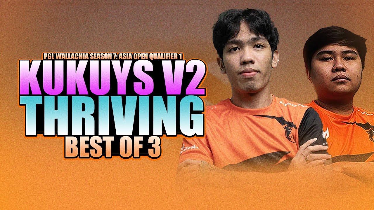 KUKUYS V2 VS THRIVING - WATCH PARTY WITH KUKUYS + OG - PGL Wallachia Season 7 ASIA Qualifs