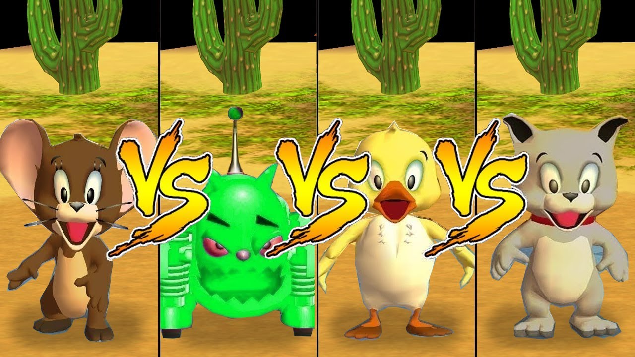 Tom and Jerry in War of the Whiskers Robot Cat Vs Jerry Vs Duckling Vs Tyke (Master Difficulty)
