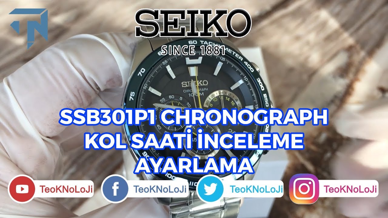 #Seiko #SSB301P1 #Chronograph #Erkek #kolsaati inceleme ve ayarlama