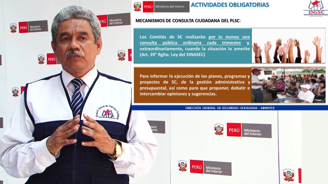 Formulación de Planes de Seguridad Ciudadana