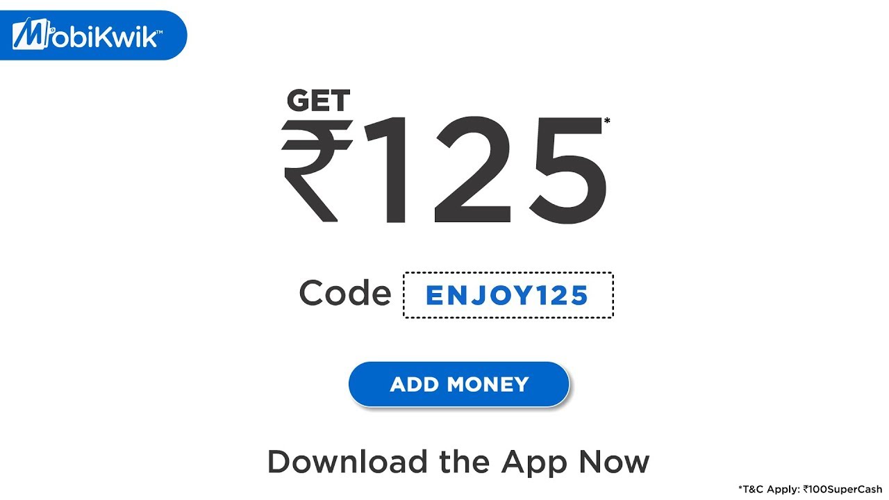 Add Money on MobiKwik & Earn SuperCash