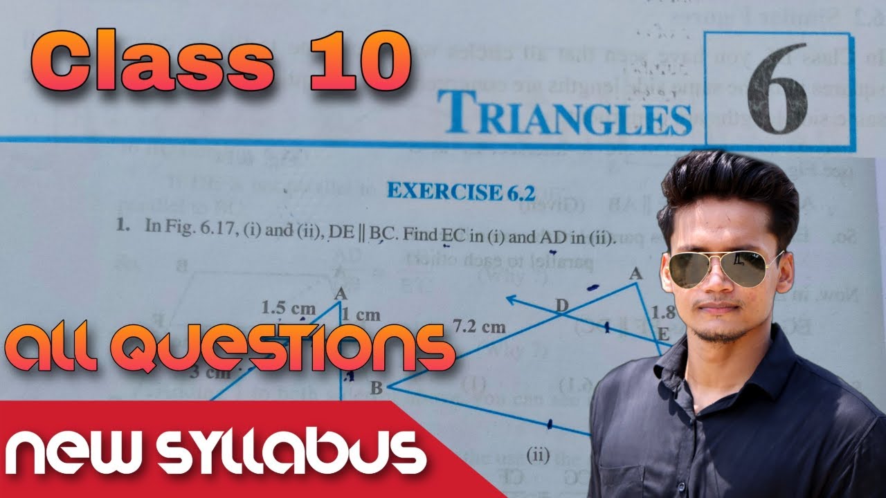 Class 10 Ex-6.2 Q1 to Q10 Triangles Chapter 6 maths NCERT NEW Syllabus CBSE Rajmith