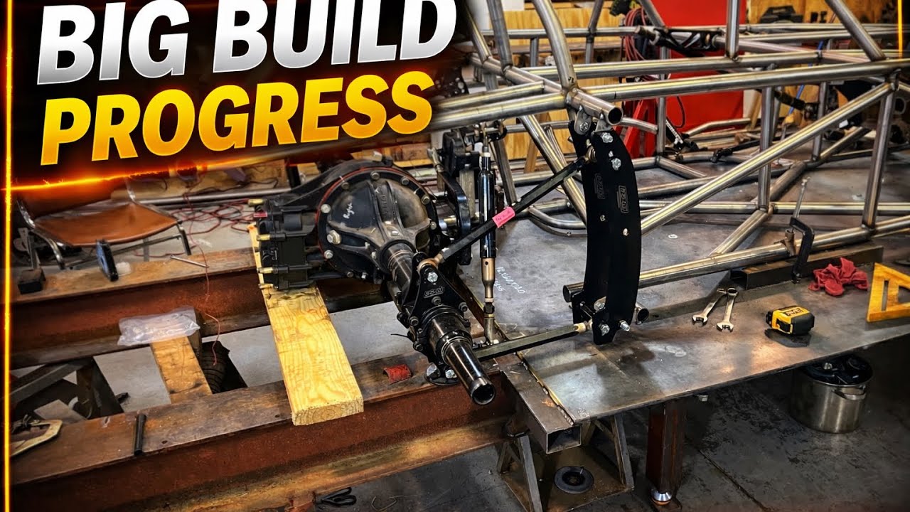 Big Progress on the Race Car Build! Rear End and Suspension Mounts
