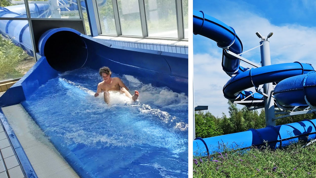 Dark TUBE 1200 Water Slide at Zwembad De Zaangolf
