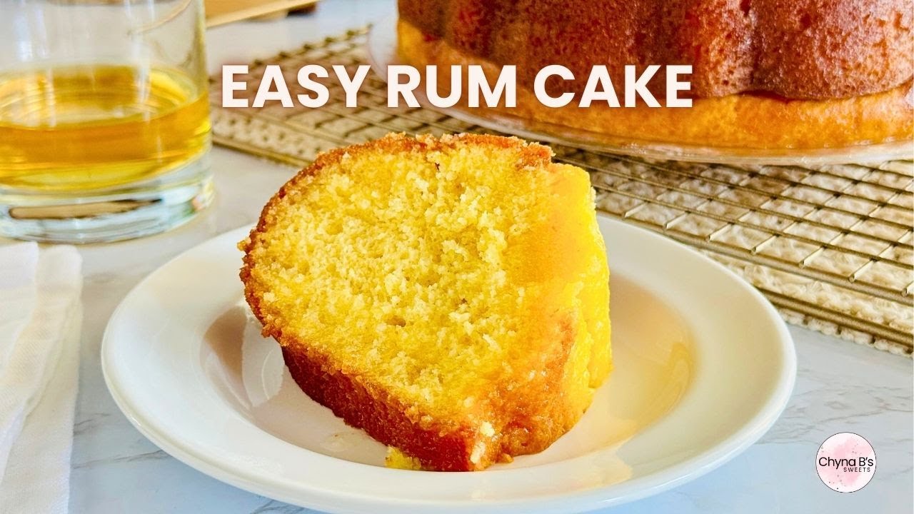 Easy Rum Cake Recipe with Yellow Cake Mix | Moist, Buttery, & Perfect for Holidays! | Rum Glaze