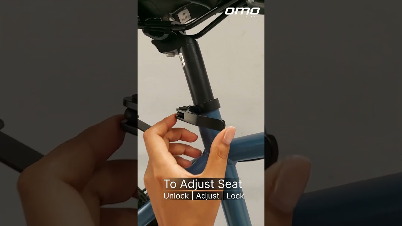 How to adjust cycle seat according to your height! #omobikes #cycle #cyclestunt