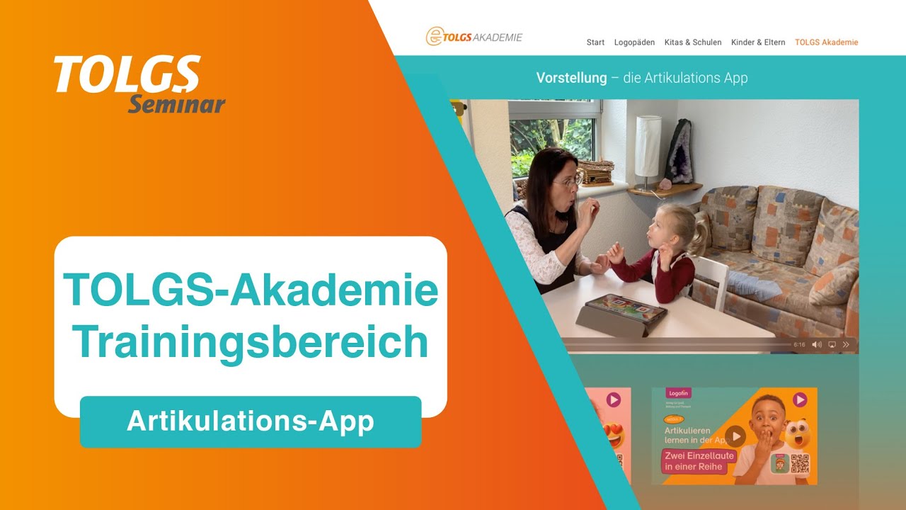 TOLGS Trainingsbereich – Artikulations-App