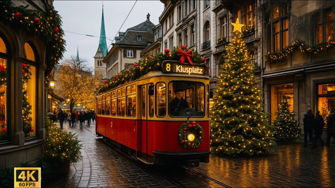 Zürich Christmas 2025 | A Night Walk Through the Most Beautiful Christmas Lights in Switzerland