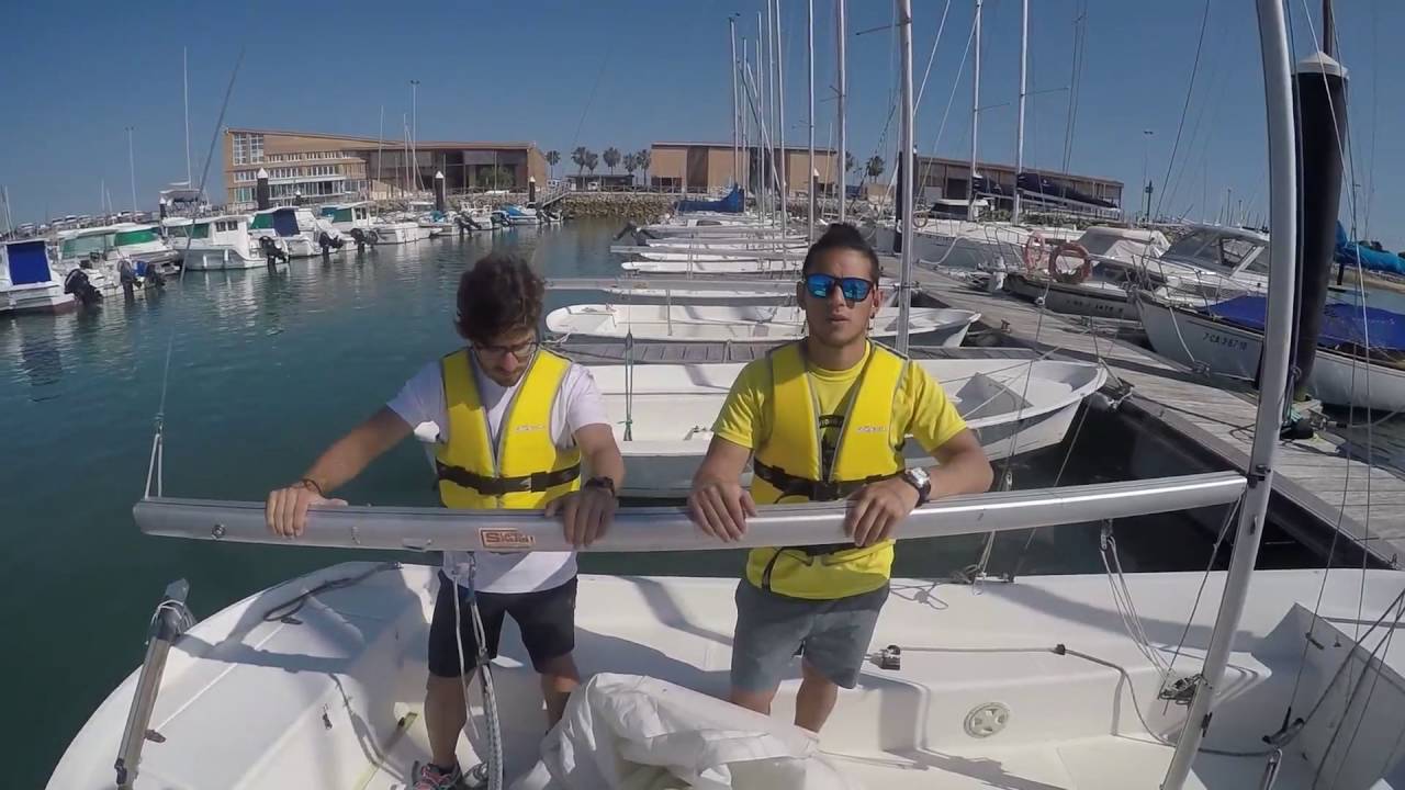 ARBOLADO  RAQUERO. Vela Ligera. Club Náutico el Cano. CAFYD Universidad de Cádiz