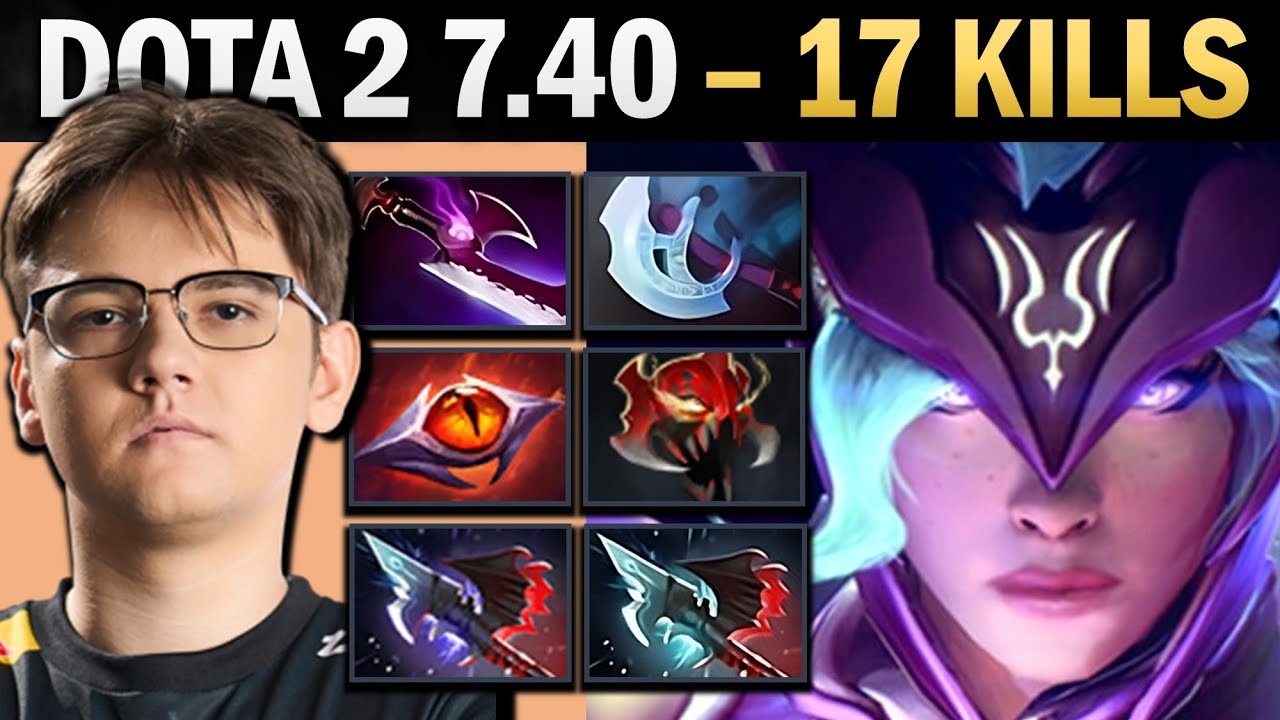 Luna Pro Carry with Unrelenting and 17 Kills - Gameplay Dota