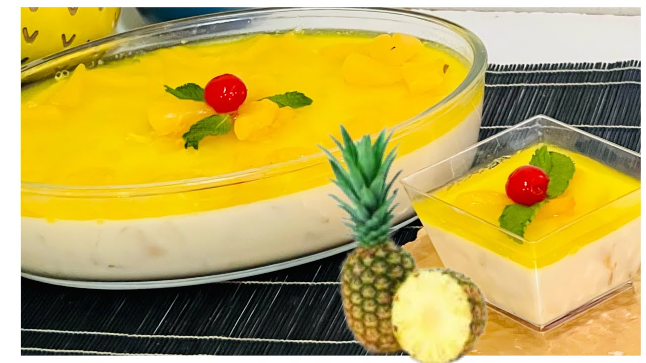 АНАНАС 🍍🍍ДЕСЕРТ | ПУДИНГ | СУПЕР ПРОСТОЙ РЕЦЕПТ 🍨
