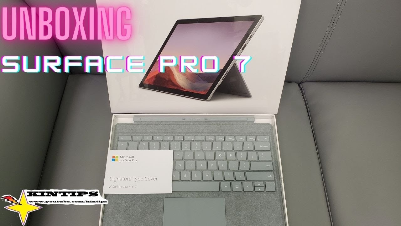 Unboxing Microsoft Surface Pro 7 & Signature Type Cover With comparison Surface original & Pro 4!