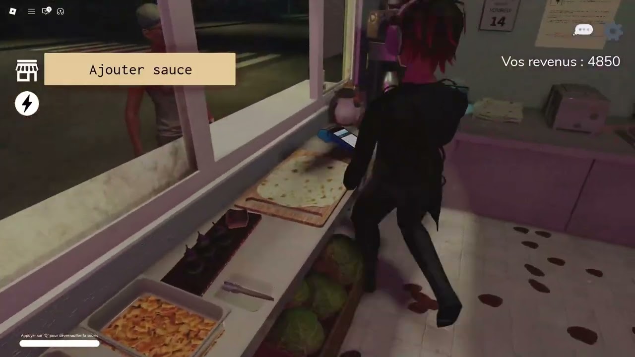 Je joue à ce jeu Scary Shawarma Kiosk Il fait trop peur