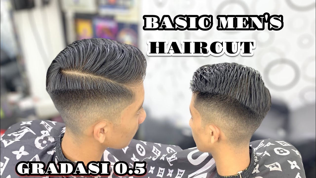 Cara membuat gradasi 0.5 |BASIC MEN's HAIRCUT
