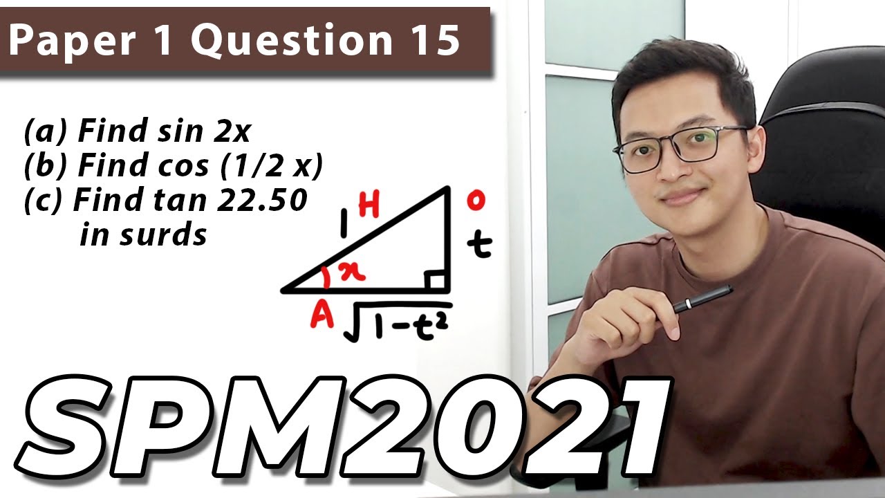SPM SEBENAR 2021 | Add Math Paper 1 Q15 | Trigonometric Functions (Fungsi Trigonometri)