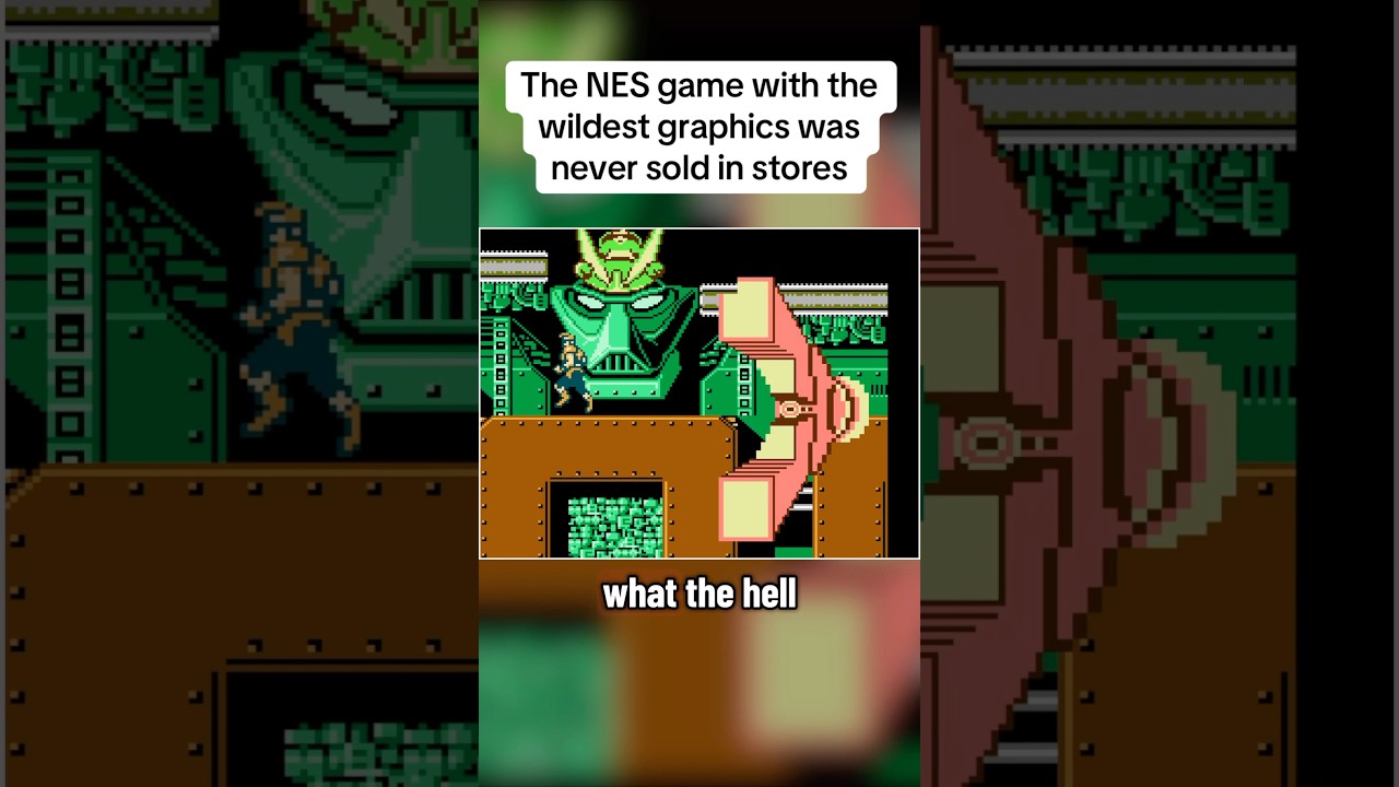 The NES game with the wildest graphics was never sold in stores #NES #Nintendo #retrogaming #gaming