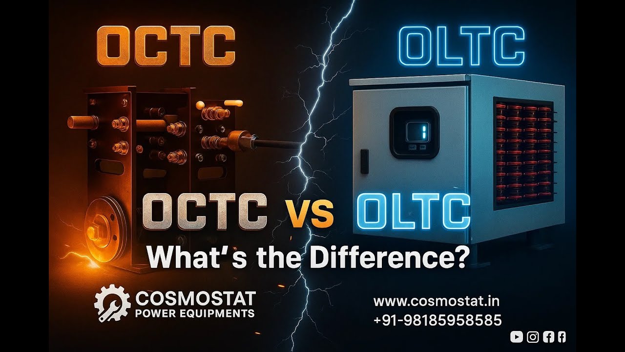 OLTC vs OCTC 🔥 What&rsquo;s the Difference? | Transformer Tap Changer Explained! | Cosmostat #tapchanger