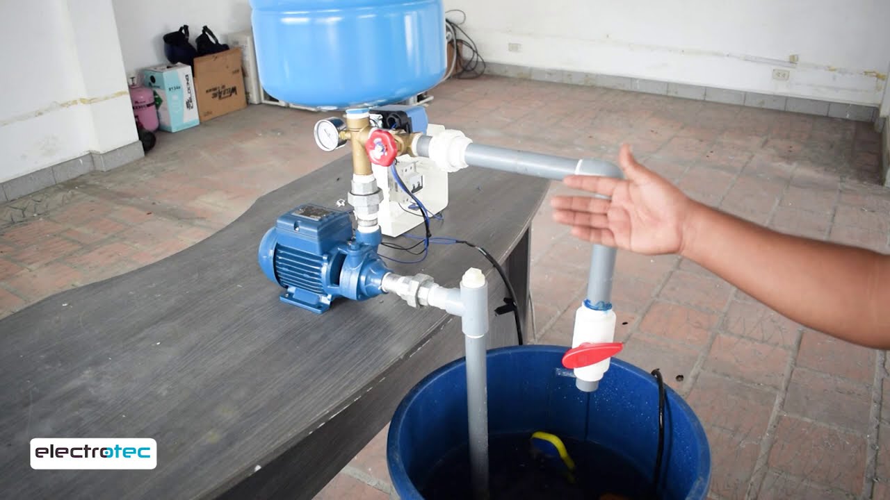 Bombeo de agua con TANQUE HIDRONEUMATICO || FUNCIONAMIENTO