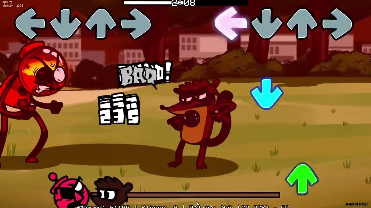 Friday Night Funkin' SNICKERDOODLE FANMADE CHART | FNF (Regular Show) (Benson Vs Rigby) (SDCB) (MOD)
