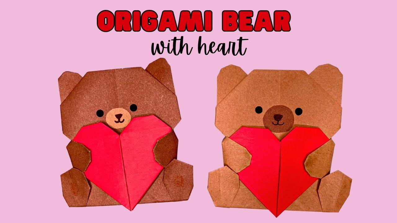 Origami Bear With Heart