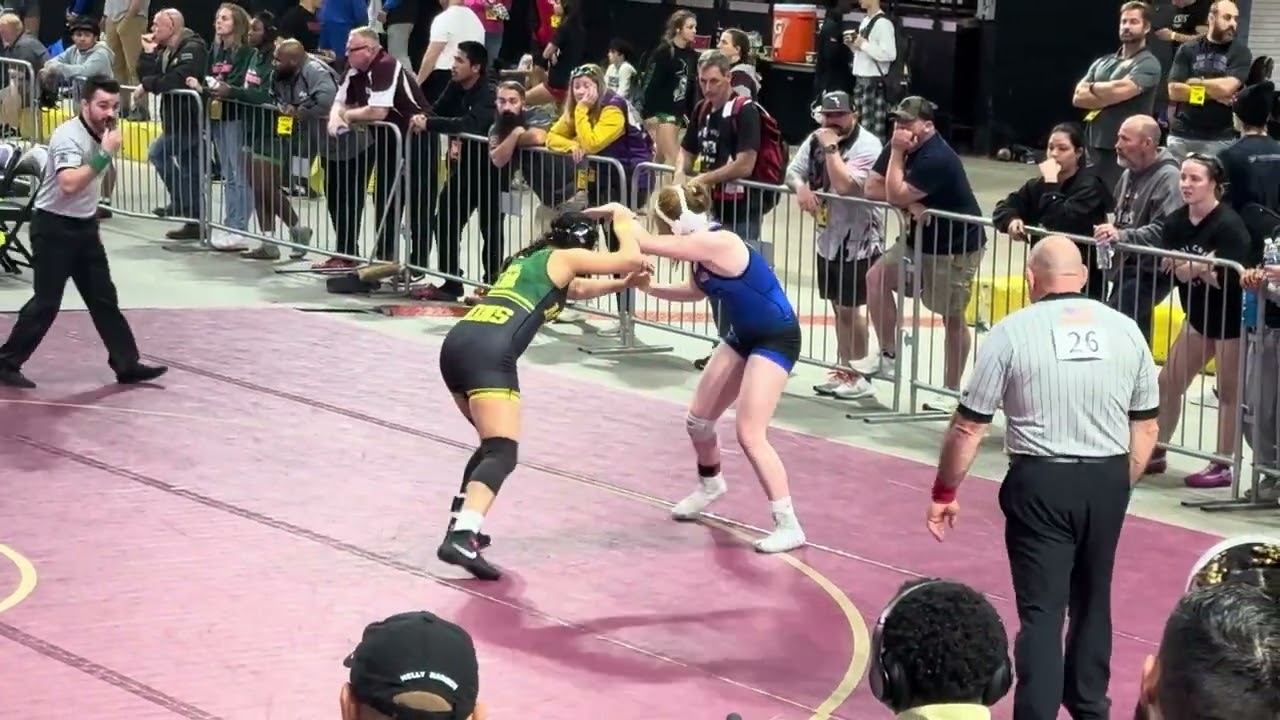 FHSAA 2024 Girls State Tournament 145 lbs-Kendall Bibla vs Emily Jaspe