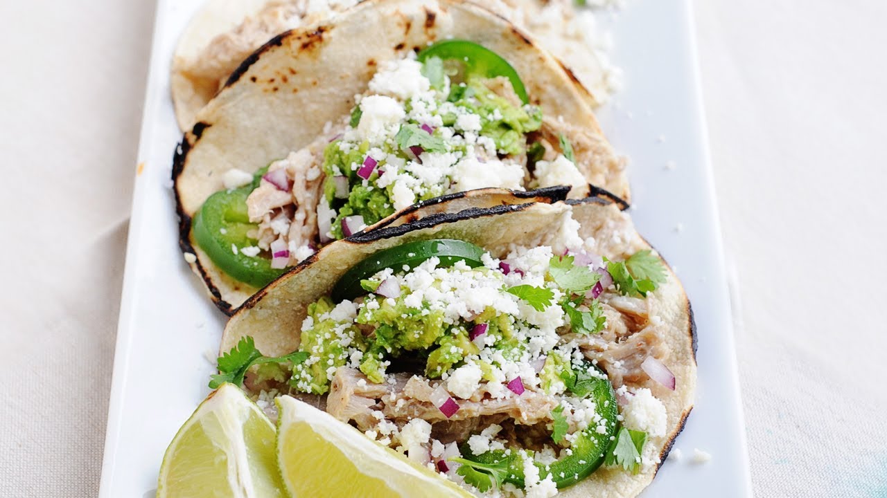 Tequila Lime Pulled Pork Tacos