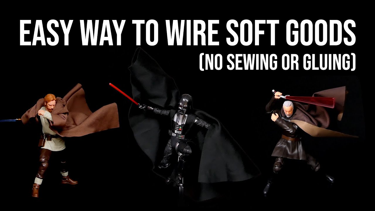 Ep257 Easy way to WIRE action figure SOFT GOODS (No sewing or gluing)