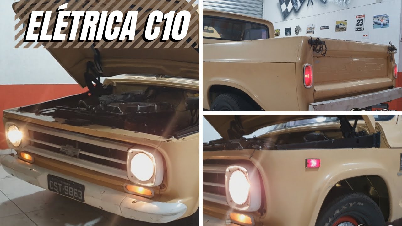 C10 C14 ELÉTRICA LUZES DE FREIO/FAROIS/LANTERNAS/SETAS - E CURIOSIDADES CHEVROLET C10 1975