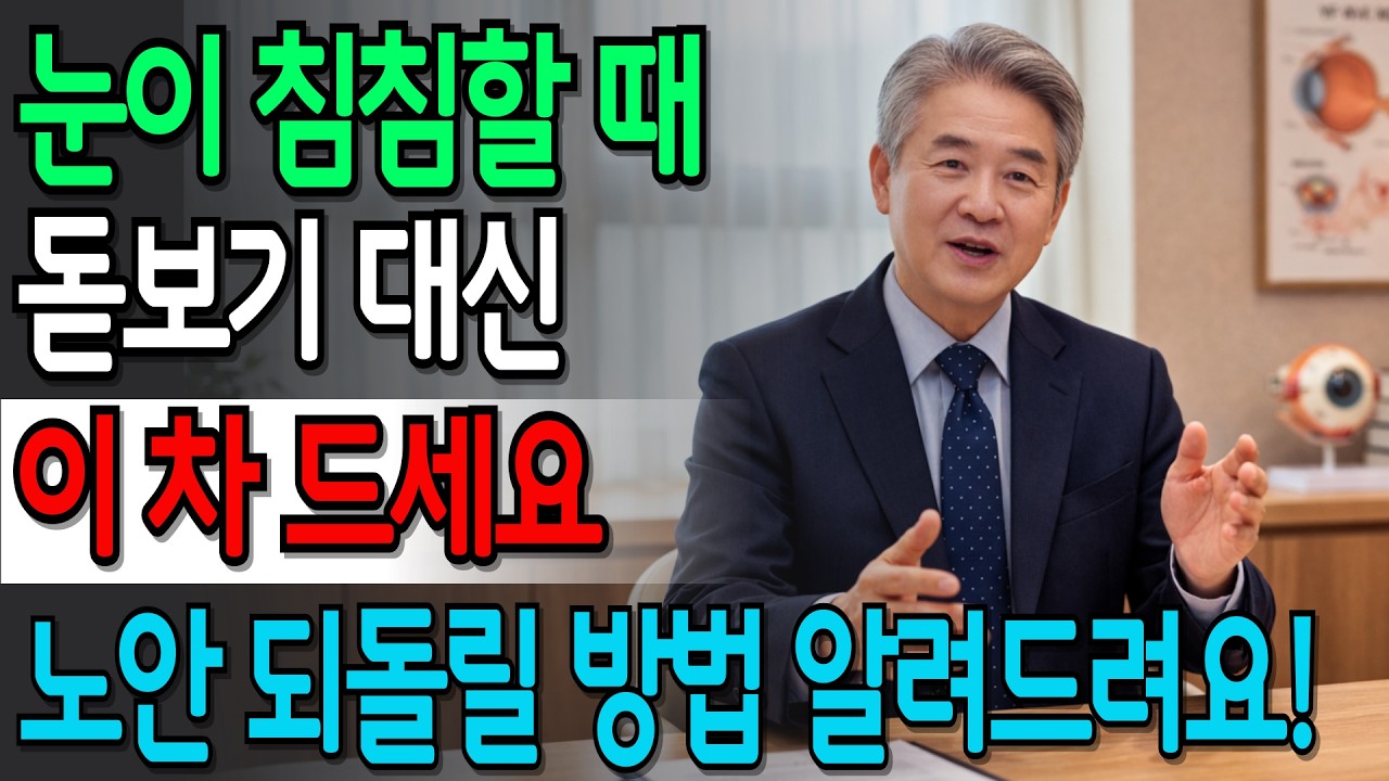 눈 침침하다고 비비지말고 노안 되돌릴 3분 눈운동 시작하세요 | 시니어건강 | 건강정보 | 오디오북