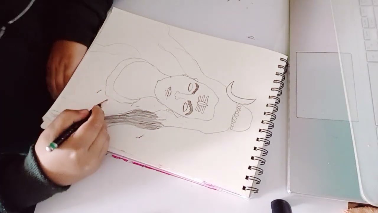 Lord Shiva drawing 