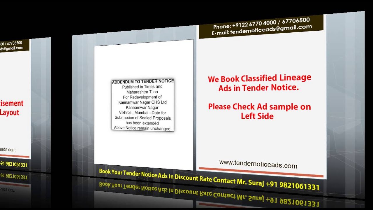 Tender Notice Ads Profile