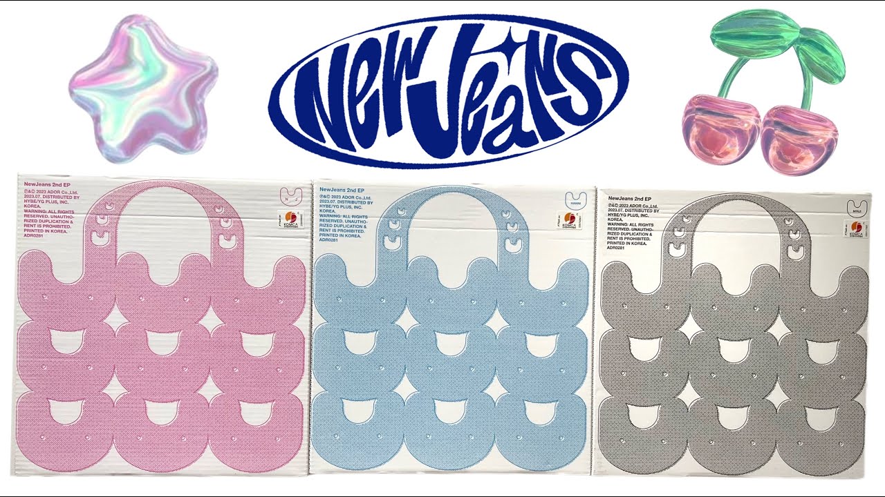 Распаковка: NEWJEANS GET UP 2ND EP АЛЬБОМ, BUNNY BEACH BAG, часть 1