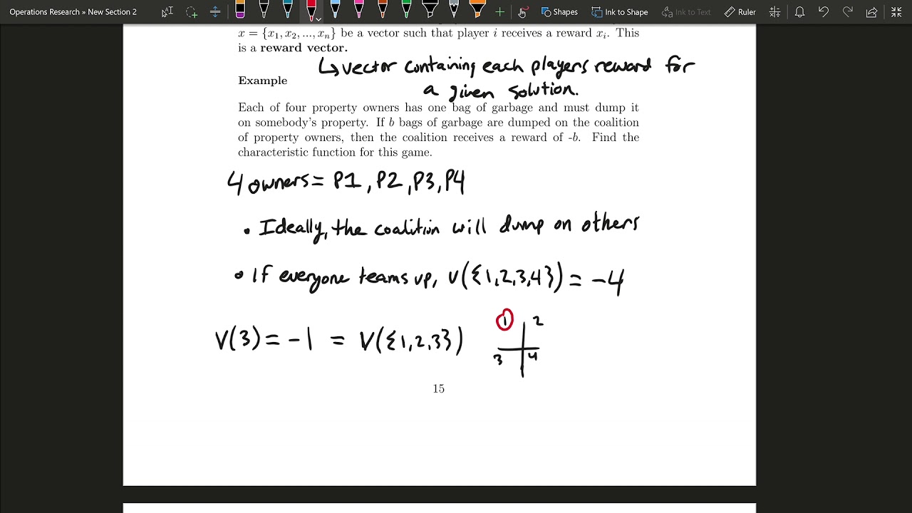 Game Theory 14.5 Introduction to n-Person Game Theory