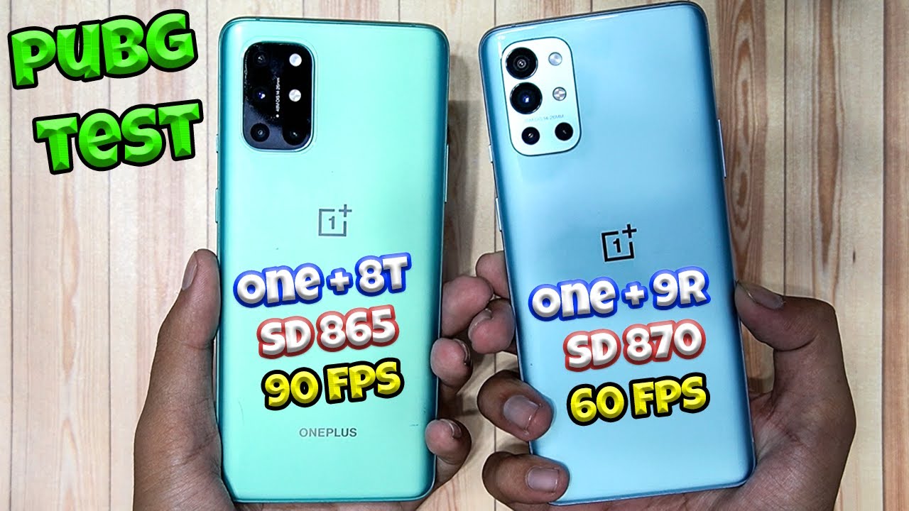 oneplus 9R vs oneplus 8T pubg test | 90 fps vs 60 fps | graphics test |speed test | YouTube Zion 🔥