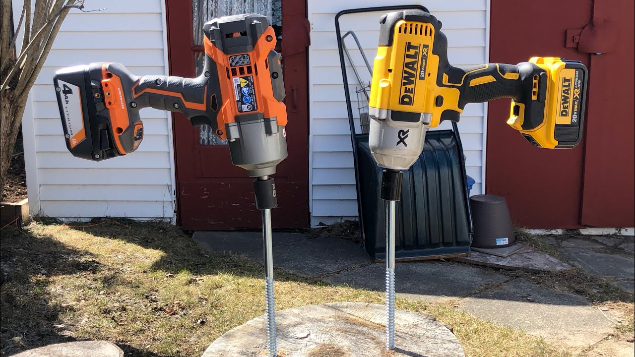 Dewalt DCF899 VS RIDGID R86221 high torque impact wrench VS LOG of HELL 👍👍