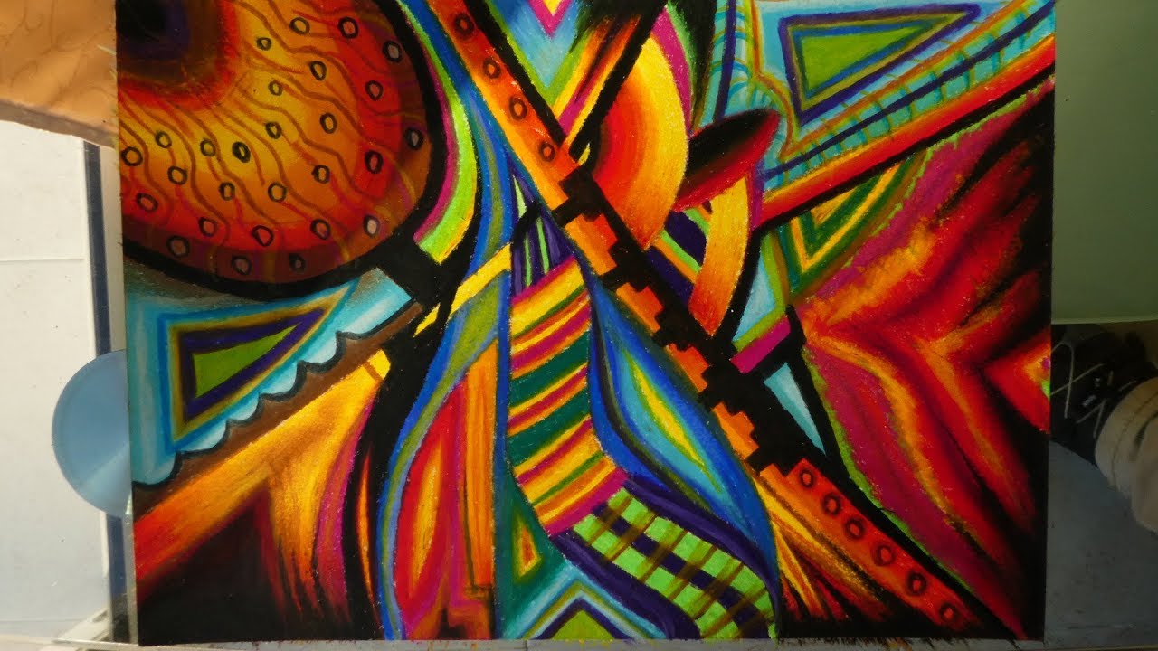 How To Draw Abstract Art in Pastel Colors