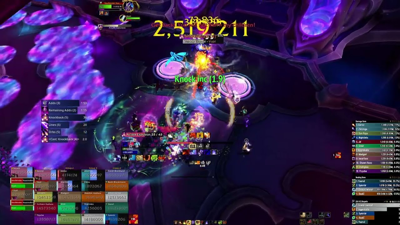 [Xore-Eredar] vs Soulbinder Naazindhri Mythic - Fire Mage PoV